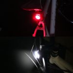 COB Lamp Bead 160LM USB-Aufladung Wasserdichtes Viergang-Fahrradscheinwerfer- / Rücklichtset, Rot + Weißlicht 650MA – Bild 10