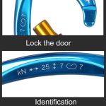 XINDA XD-Q9628 Professionelles Klettern D-förmiger Master Lock Karabiner Sicherheitsschnalle Zubehör für Outdoor-Kletterausrüstung, XD-Q9628 (Black), XD-Q9628 (Orange), XD-Q9628 (Blue) – Bild 5