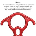 XINDA XD8602 Kletterrettungs-Abseilgerät in Form einer Acht mit Abseilgerät und Sicherungsgerät mit gebogenem Ohr – Bild 5