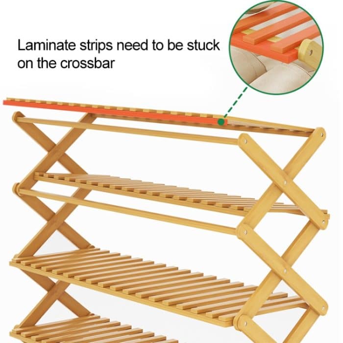 3-lagiger Balkon Wohnzimmer Zusammenklappbarer Blumenständer aus massivem Holz Topfpflanzregale, Länge: 70 cm – Bild 8