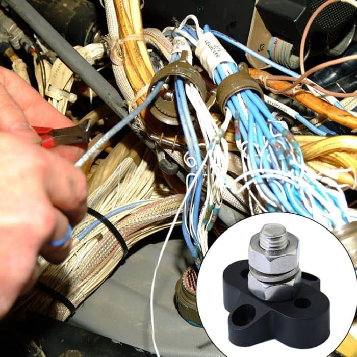 Einzelne Hochleistungs-Klemmenbolzen Schwarze M10-Sammelschiene für Auto / Wohnmobil / Boot – Bild 9