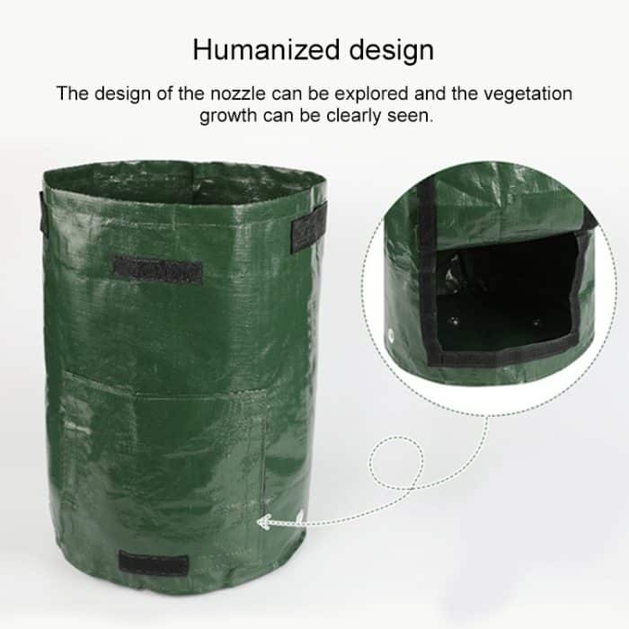 2 Stück 10 Gallonen PE-Beutel zum Anpflanzen von Kartoffeln, Pflanzbeutel für Gemüse, Bauernhof- und Gartenbedarf, Größe: 35 cm x 45 cm, 35cm x 45cm – Bild 4