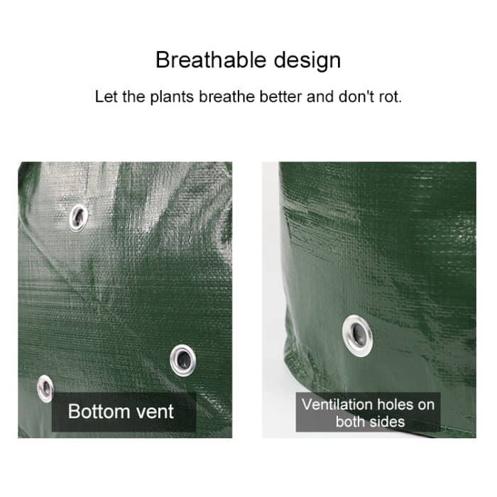 2 Stück 10 Gallonen PE-Beutel zum Anpflanzen von Kartoffeln, Pflanzbeutel für Gemüse, Bauernhof- und Gartenbedarf, Größe: 35 cm x 45 cm, 35cm x 45cm – Bild 5