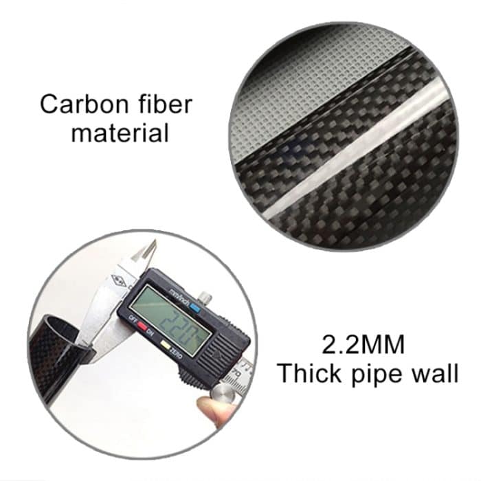 TOSEEK 3K Carbon Mountainbike Rennrad Fahrrad Sitzrohr Sattelstütze Sitzprobe Sitz Pole Fahrrad Armaturen, Größe: 31.6x400mm – Bild 4