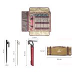 AOTU AT6543-2 Outdoor Camping Zelt Nägel Zubehör Werkzeugset – Bild 2