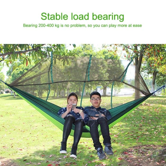 AOTU AT6730 Outdoor-Camping-Nylontuch-Mückenschutz-Hängematte, 260x140cm (Red), 260x140cm (Green), 260x140cm (Blue) – Bild 6