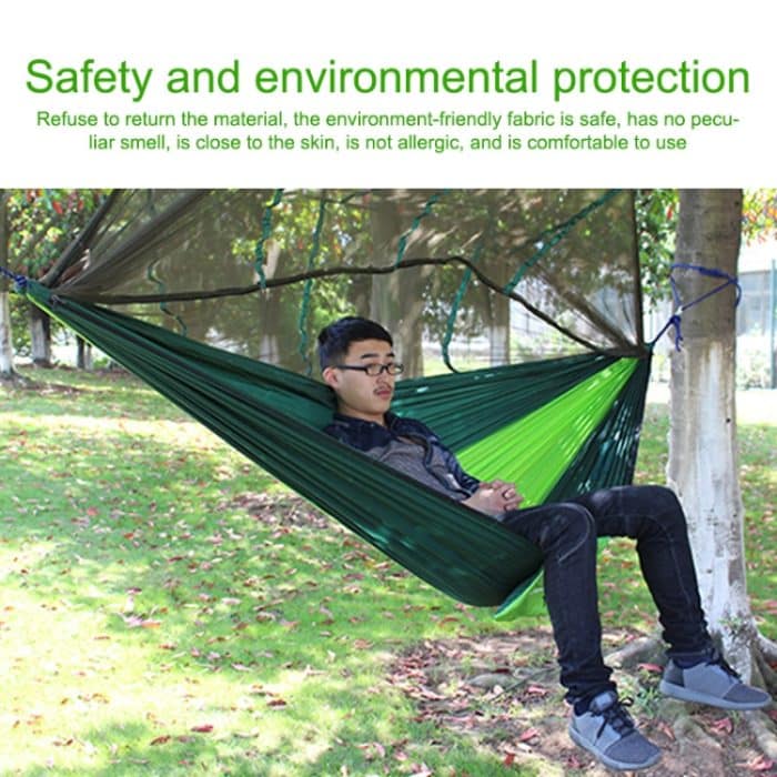 AOTU AT6730 Outdoor-Camping-Nylontuch-Mückenschutz-Hängematte, 260x140cm (Red), 260x140cm (Green), 260x140cm (Blue) – Bild 7
