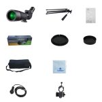 HTK-72 20x-60x High-Definition-Nachtsicht-Zoom-Monokular-Teleskop für Outdoor-Camping-Vogelbeobachtung mit Stativ, 20 x 60 – Bild 8