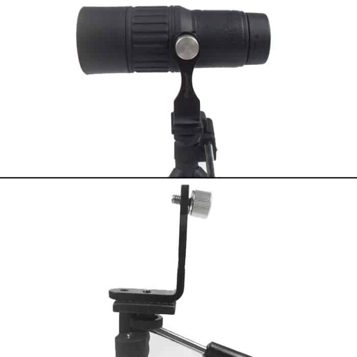 Datyson 5P0008 Teleskop-Stativanschluss Ganzmetall L-förmiger Adapter Adapterhalterung (schwarz) – Bild 5