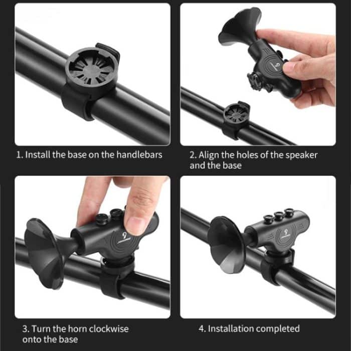 Electronic Cycling Bell Handlebar Horns Rechargeable Electric Bell Waterproof Adjustable Siren, Rechargeable Electric Bell – Bild 10