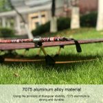Klappbare Campingmatte für den Außenbereich, Einzelbett, tragbares Schlafbett aus Aluminiumlegierung, Größe: 180 x 61 x 14 cm – Bild 4