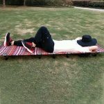 Klappbare Campingmatte für den Außenbereich, Einzelbett, tragbares Schlafbett aus Aluminiumlegierung, Größe: 180 x 61 x 14 cm – Bild 7