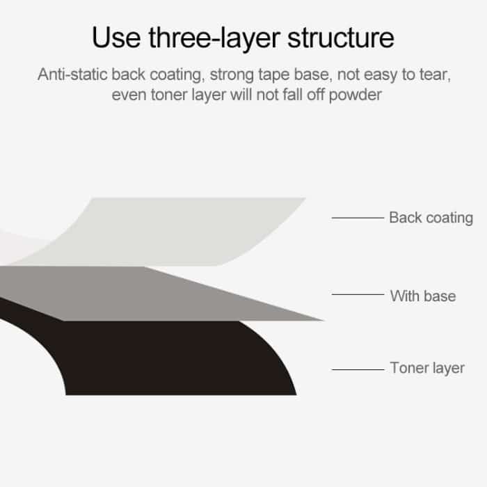 2 PCS Verschleißfestes, auf Wachs basierendes, druckbeschichtetes Papier-Barcode-Farbband auf Wachsbasis, Größe: 11 cm x 300 m – Bild 4