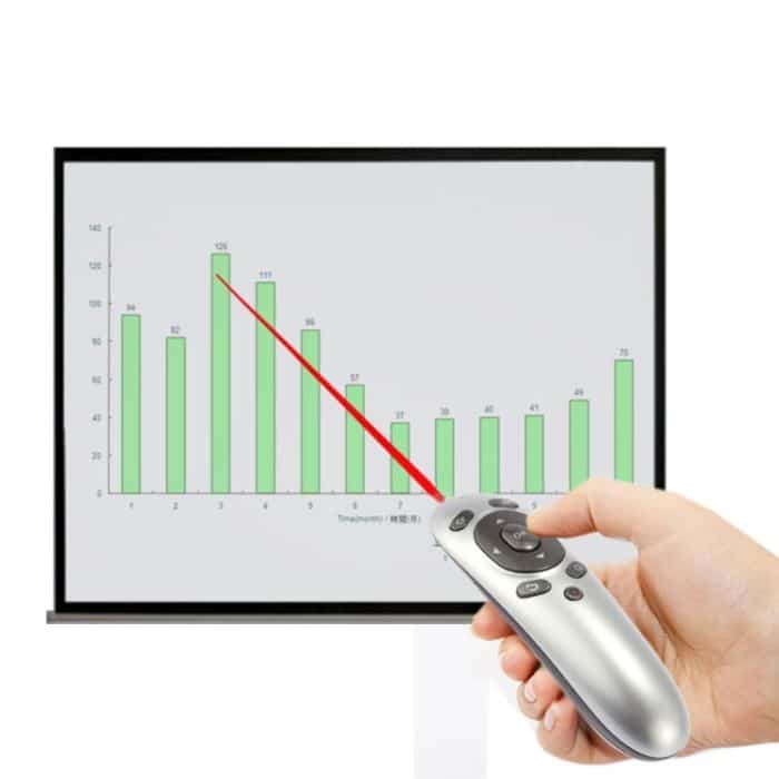 PR-07 2,4 G multifunktionaler 6-Achsen-Gyro-PC, kabelloser Presenter, Fernbedienung, PPT-Präsentations-Air-Maus, unterstützt Windows XP/Vista/Win7/Win8/Android 4.0 und höher, effektive Entfernung: 15 m, PR-07 – Bild 7