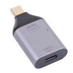 2 in 1 4K 60Hz Mini DP-Stecker an USB-C / Typ-C-Lade + USB-C / Typ-C-Buchse