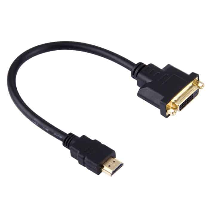 PC0166.jpg 30 cm HDMI-Stecker auf 24 + 1 DVI-Buchse Adapterkabel – Bild 1