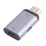 2 in 1 4K 60Hz HDMI-Stecker auf USB-C / Typ-C-Ladung + USB-C / Typ-C-Buchsenadapter