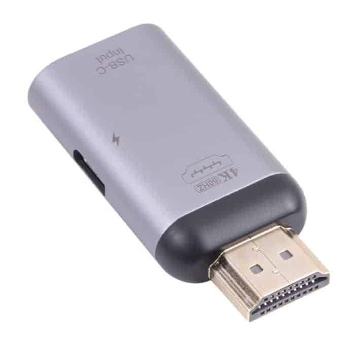 2 in 1 4K 60Hz HDMI-Stecker auf USB-C / Typ-C-Ladung + USB-C / Typ-C-Buchsenadapter – Bild 3