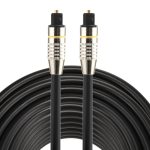 25 m OD6,0 mm vernickelter Metallkopf Toslink Digital-Optisches Audiokabel von Stecker zu Stecker
