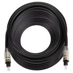 25 m OD6,0 mm vernickelter Metallkopf Toslink Digital-Optisches Audiokabel von Stecker zu Stecker – Bild 3