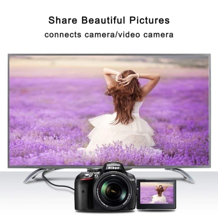 30 cm 4K HDMI-Stecker auf Micro HDMI Positiv abgewinkelt Stecker Vergoldetes Anschlussadapterkabel – Bild 4