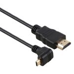 30 cm 4K HDMI-Stecker auf Micro-HDMI-Winkelkabel mit vergoldetem Stecker
