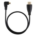 50 cm 4K HDMI-Stecker auf Micro HDMI rechtwinkliger Stecker Vergoldetes Anschlussadapterkabel – Bild 3
