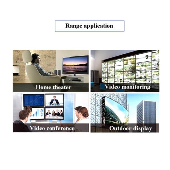 VGA & Audio Extender 1920x1440 HD 100m Cat5e / 6-568B Netzwerkkabel Sender Empfänger Adapter, Transmission Distance: 100m – Bild 8