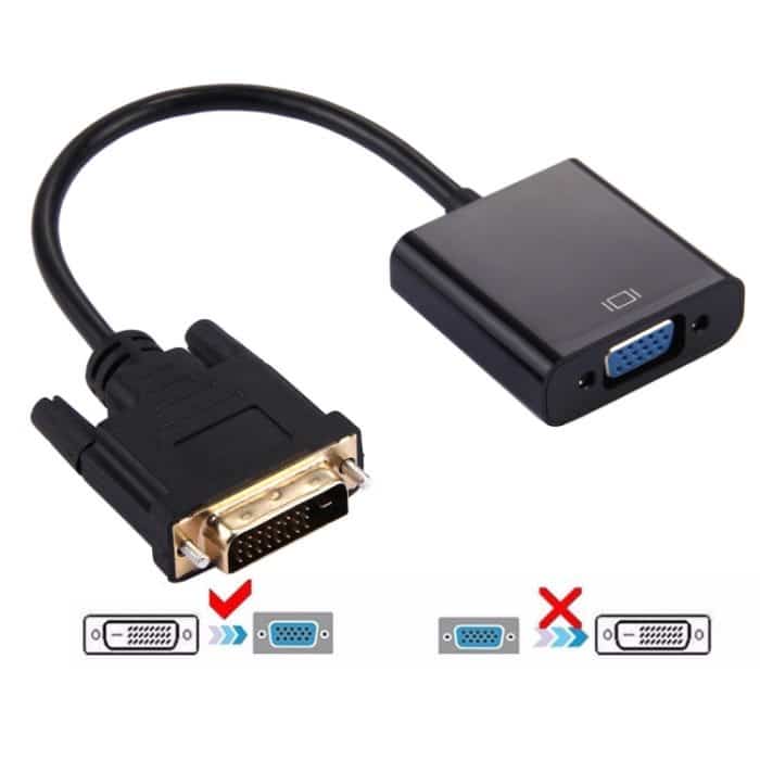 DVI-D 24+1 Pin Stecker auf VGA 15 Pin HDTV Adapter Konverter, DVI-D 24+1 Pin – Bild 1