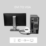 DVI-D 24+1 Pin Stecker auf VGA 15 Pin HDTV Adapter Konverter, DVI-D 24+1 Pin – Bild 5