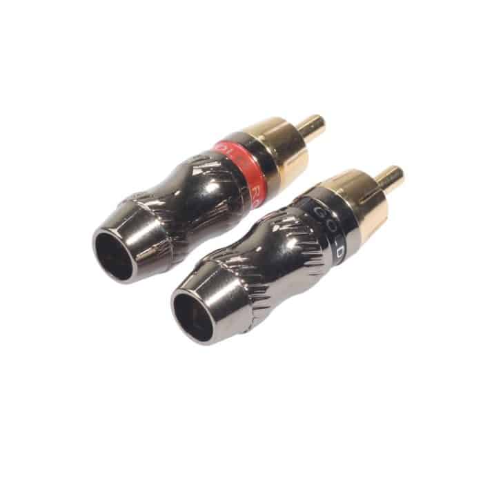 REXLIS TR026 2 PC RCA-Stecker Audio-Buchse Vergoldeter Adapter für DIY-Audiokabel und Videokabel – Bild 2