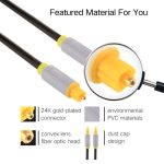 2m OD5.0mm Toslink Digital-Optisches Audiokabel von Stecker zu Stecker – Bild 4