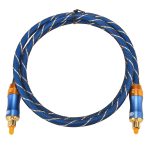 EMK LSYJ-A010 1 m OD6,0 mm vergoldeter Metallkopf Toslink Digitales optisches Audiokabel von Stecker zu Stecker – Bild 3