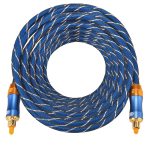 EMK LSYJ-A 10 m OD6,0 mm vergoldeter Metallkopf Toslink Digitales optisches Audiokabel von Stecker zu Stecker – Bild 3