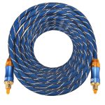 EMK LSYJ-A 15 m OD6,0 mm vergoldeter Metallkopf Toslink Digitales optisches Audiokabel von Stecker zu Stecker – Bild 3