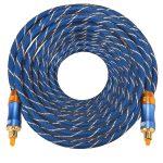 EMK LSYJ-A 20 m OD6,0 mm vergoldeter Metallkopf Toslink Digitales optisches Audiokabel von Stecker zu Stecker – Bild 3