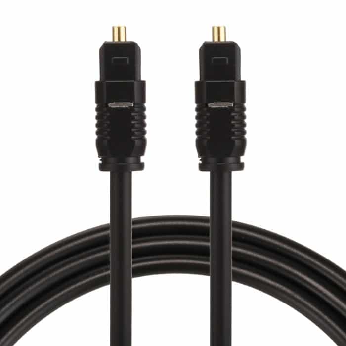EMK 1m OD4.0mm Toslink Digitales optisches Audiokabel von Stecker zu Stecker – Bild 1