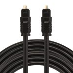 EMK 5m OD4.0mm Toslink Digitales optisches Audiokabel von Stecker zu Stecker