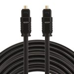 EMK 8m OD4.0mm Toslink Digitales optisches Audiokabel von Stecker zu Stecker