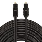EMK 25m OD4.0mm Toslink Digitales optisches Audiokabel von Stecker zu Stecker