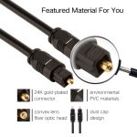 EMK 25m OD4.0mm Toslink Digitales optisches Audiokabel von Stecker zu Stecker – Bild 4