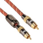 EMK TZ / A 1,5 m OD8,0 mm vergoldeter Metallkopf Cinch-Cinch-Stecker Digitales Koaxial-Verbindungskabel Audio / Video-Cinch-Kabel – Bild 2