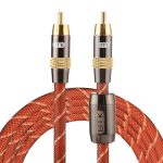 EMK TZ / A 2 m OD8,0 mm vergoldeter Metallkopf Cinch-Cinch-Stecker Digitales Koaxial-Verbindungskabel Audio / Video-Cinch-Kabel