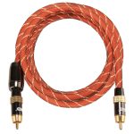EMK TZ / A 2 m OD8,0 mm vergoldeter Metallkopf Cinch-Cinch-Stecker Digitales Koaxial-Verbindungskabel Audio / Video-Cinch-Kabel – Bild 3