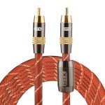 EMK TZ / A 3 m OD8,0 mm vergoldeter Metallkopf Cinch-Cinch-Stecker Digitales Koaxial-Verbindungskabel Audio / Video-Cinch-Kabel