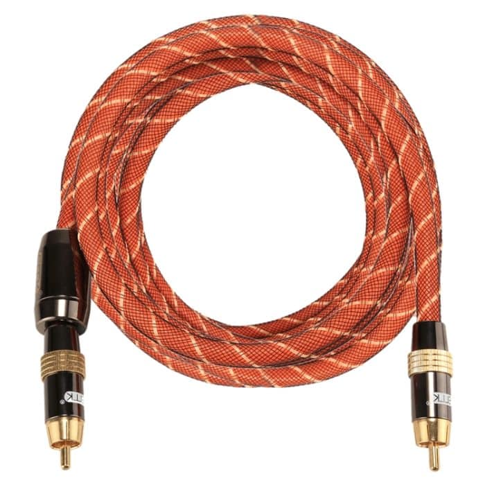 EMK TZ / A 3 m OD8,0 mm vergoldeter Metallkopf Cinch-Cinch-Stecker Digitales Koaxial-Verbindungskabel Audio / Video-Cinch-Kabel – Bild 3