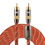 EMK TZ / A 5 m OD8,0 mm vergoldeter Metallkopf Cinch-Cinch-Stecker Digitales Koaxial-Verbindungskabel Audio- / Video-Cinch-Kabel