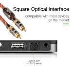 EMK TZ / A 8 m OD8,0 mm vergoldeter Metallkopf Cinch-Cinch-Stecker Digitales Koaxial-Verbindungskabel Audio- / Video-Cinch-Kabel – Bild 4