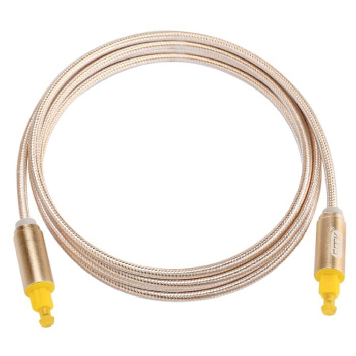 EMK 1,5 m OD4,0 mm vergoldetes Metallkopf-Geflechtkabel, Toslink-Stecker auf Stecker, digitales optisches Audiokabel, Length: 1.5m – Bild 3