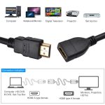 1,5 m HDMI 19-poliges Hochgeschwindigkeits-Adapterkabel mit 19-poligem HDMI-Adapterkabel – Bild 4